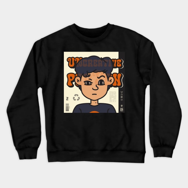 Uncreative Person Crewneck Sweatshirt by ffsfikri